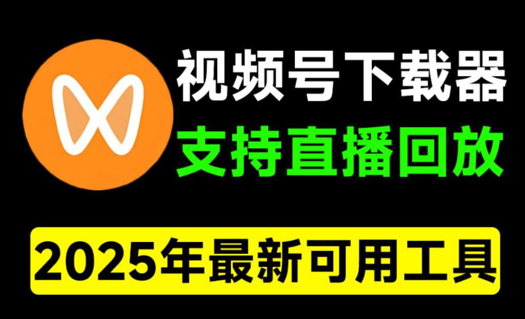 2025最新版本视频号下载器！支持直播回放下载，使用超简单，一键下载为MP4格式