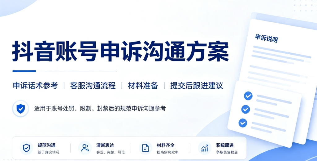 图片[1]-抖音账号永封申诉沟通方案 申诉话术+流程整理! -龙龙资源网・免费PHP网站源码模板,插件软件资源分享平台！