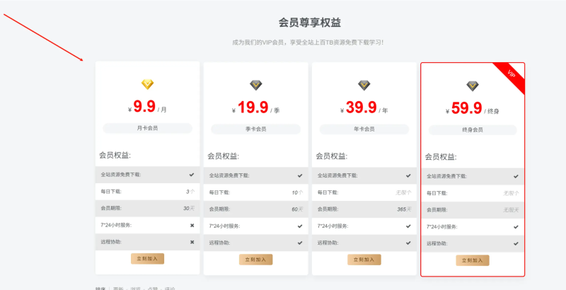 子比主题 – 首页VIP购买小工具(第一版)-龙龙资源网・免费PHP网站源码模板,插件软件资源分享平台!