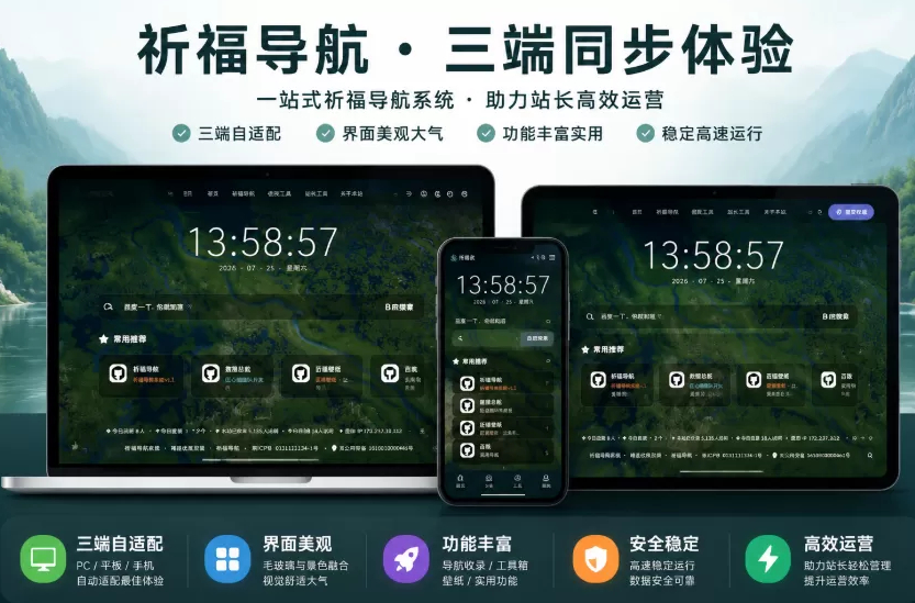 图片[1]-祈福导航系统源码V1.8 修复Bug版本,导航网/导航系统/网址导航-龙龙资源网・免费PHP网站源码模板,插件软件资源分享平台！